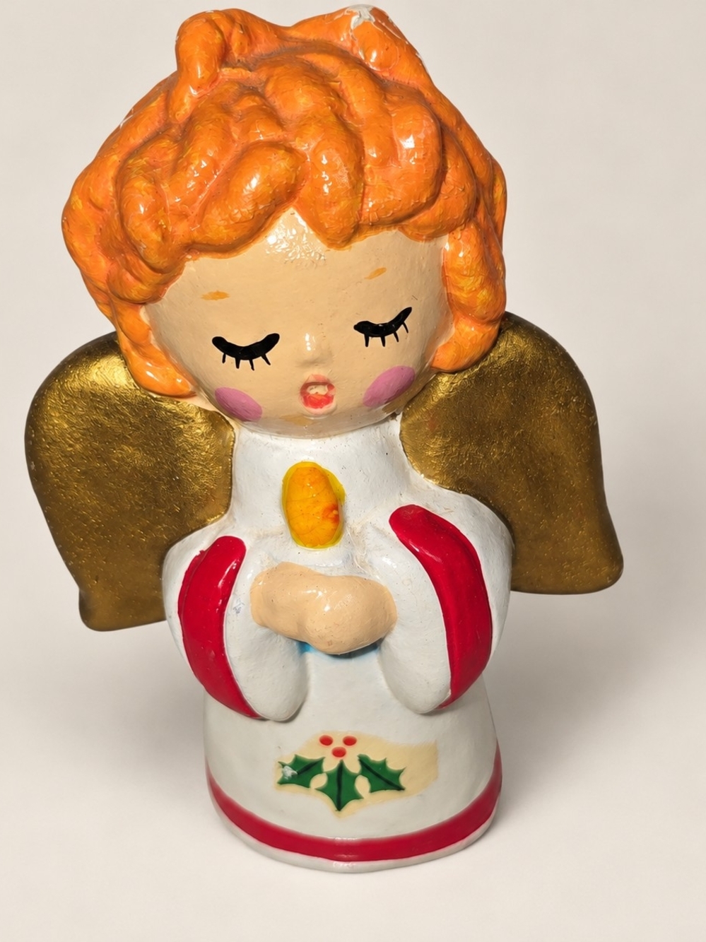 Vintage 60s or 70s Christmas Angel Figurine  Hand Made Korea Sprouse-Reitz Store